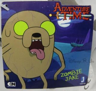 Adventure Time With Finn and Jake Zombie Jake Plush Toy Doll 7 Rare 