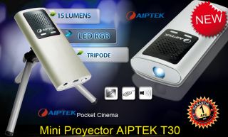 Aiptek T30 Portable Pocket Cinema Projector iPhone iPod
