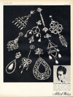 Albert Weiss Costume Jewelry Ad 1966