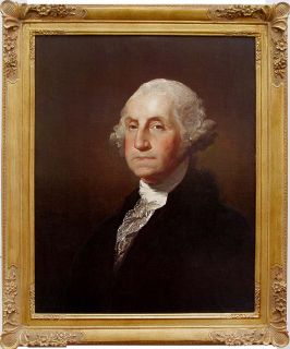 Gilbert Stuart Portrait of Washington Framed Replica