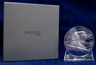 Lalique 1992 Albertville Winter Olympics Paperweight 2