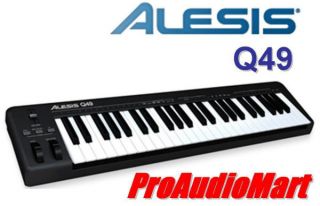 Alesis Q49 Keyboard Controller USB MIDI Keyboard Controller New Free 