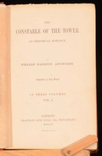   The Constable of the Tower An Historical Romance W H Ainsworth First