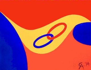 Alexander Calder Braniff Airlines Friendship Lithograph