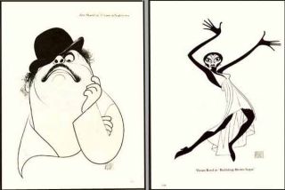 Al Hirschfeld Drawings Streisand Morgan Freeman Meryl Streep Maggie 