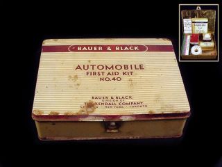    vintage auto automobile first aid kit Haas Funeral Home Aitkin MN