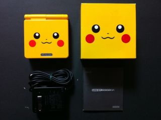 Console Nintendo Game Boy Advance GBA SP Pokemon Pikachu Edition Japan 