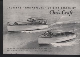 1935 Chris Craft Boat Travel Cruiser Algonac Nautical