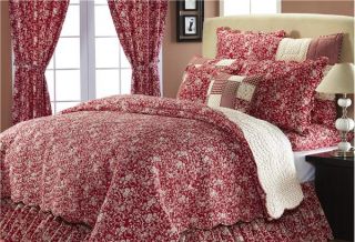 Victorian Heart Albemarle Wholecloth 6pc King Quilt Set