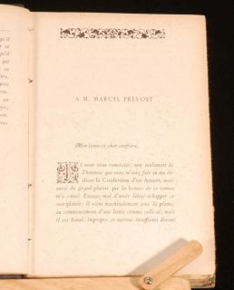 1891 Marcel Prevost La Confession DUn Amant French