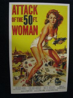   of The 50 Foot Woman 1958 Allison Hayes Sci Fi Movie Poster