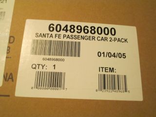 American Flyer Sante FE Passenger Car 2 Pack 6 48968