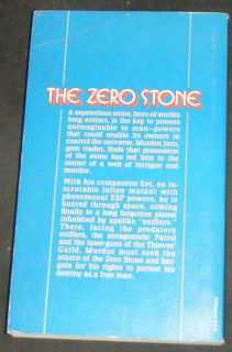 THE ZERO STONE   1968 Sci Fi PB 1st Print  Andre Norton