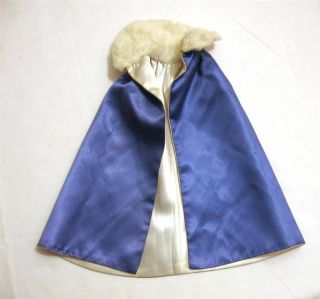 Vintage Barbie 1617 Midnight Blue Cape Only 1965 Excellent Played With 