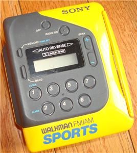 Sony Sports Am FM Walkman Radio Tape Cassette Wm F2078