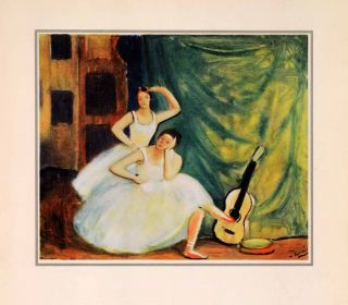 1941 Photolithograph Andre Derain French Art Ballerina Dancers Ballet 