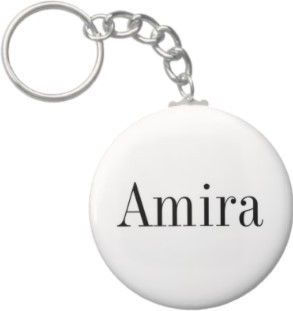 25 inch Amira Name Button Keychain Style 1