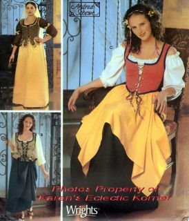 WENCH & MAIDEN ~Renaissance Costume Pattern ~Simplicity 5582~ 4 10