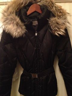 Andrew Marc Down Jacket with Fur Trim