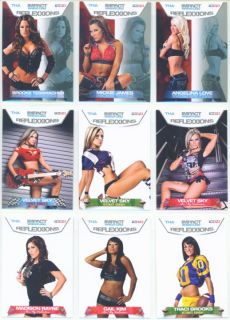 Complete Set 99 Cards TNA Reflexxions Hogan Flair Sting