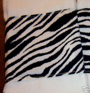 PR Animal Print Zebra Stripes Guest Kitchen Bath Towels