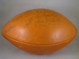 1961 Green Bay Packers World Champions Team Autographed Leather 