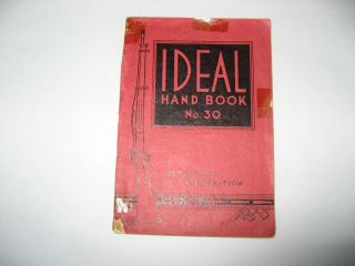 Ideal Reloading Ammunition Hand Book by Lyman Gun Sight Group No 30 