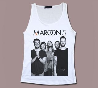 Maroon 5 Adam Levine Band Payphone Womens Cotton Tank Top Sleeveless T 