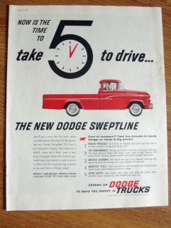 1960 dodge sweptline pickup truck ad take 5 to drive