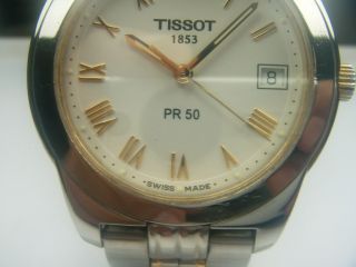 Tissot 1853 PR50 Date Quartz Mens Watch Roman