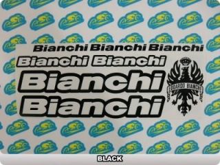 Set BIANCHI Decals Stickers Frames Bicycles Bikes 8.8 COLORS 