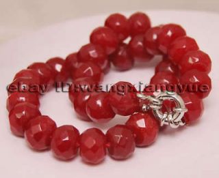 huge 10x14mm faceted red ruby abacus necklace 18 from china