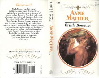 Brittle Bondage by Anne Mather 1995 Paperback 0373117221