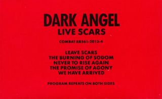 Dark Angel Live Scars RARE New Promo Cassette 088561201340