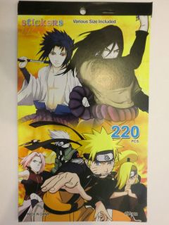 Naruto Sticker Book with 176 stickers Fun School Stationery Kid Party 