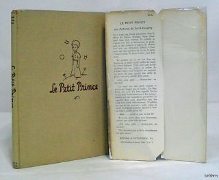 Le Petit Prince ~ Antoine De Saint Exupery ~ 1943 ~ Early Printing ~