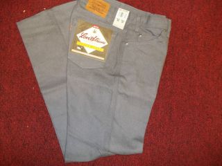 LEVIS ACTION JEANS DEADSTOCK GRAY WITH A SKOSH MORE ROOM COTTON BLEND 