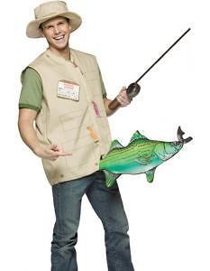 adult catch of the day funny fishing costume size std