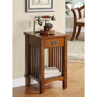   Valencia Mission Style One Drawer End Table in Antique Oak