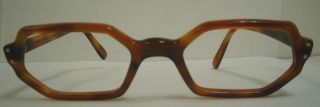 Vintage Eye Glasses Frames Eyeglass Brown Frame Chantilly by Welling 