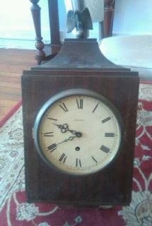 Vintage Antique Edwards and Co Norwalk Conn Key Wind Clock