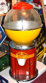 Vintage Antique 50s Space Age Countertop Popcorn Machine Dispenser 