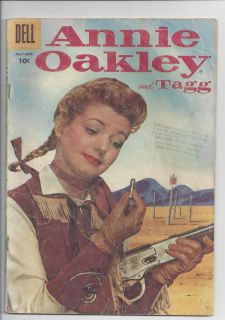1956 Dell Comics 8 Annie Oakley and Tagg VG