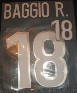 baggio 18 wc 98 italy home football shirt name