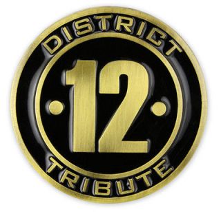 the hunger games movie district 12 tribute belt buckle