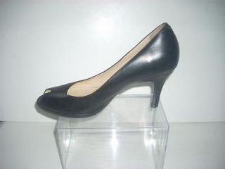 Womans COLE HAAN Black Nike Air Patent Leather High Heel Shoes Size 8 