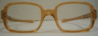 Vintage Eyeglasses Glasses Frames Eyeglass Frame Crystal Cognac 46 20 