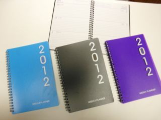 2012 Weekly Planner Appointment Calendar Agenda Book Black