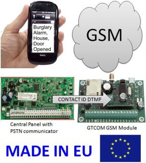 gsm alarm communicator contact id to sms converter from lithuania