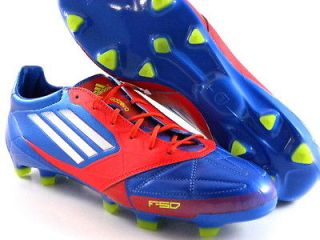 Adidas Adizero F50 II Blue/Red Leather Soccer Futball Cleats Men Shoes 